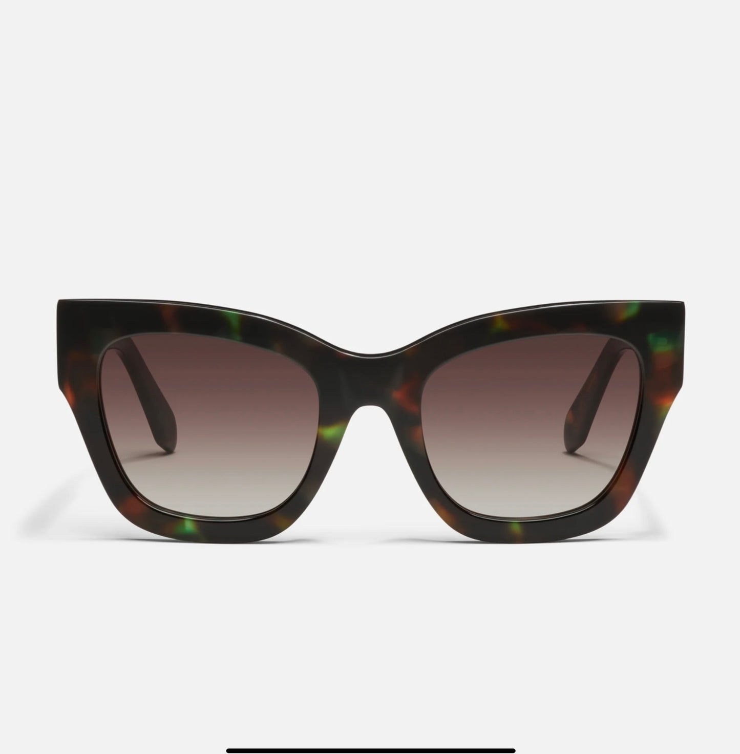 QUAY By The Way Green Tortoise Frame