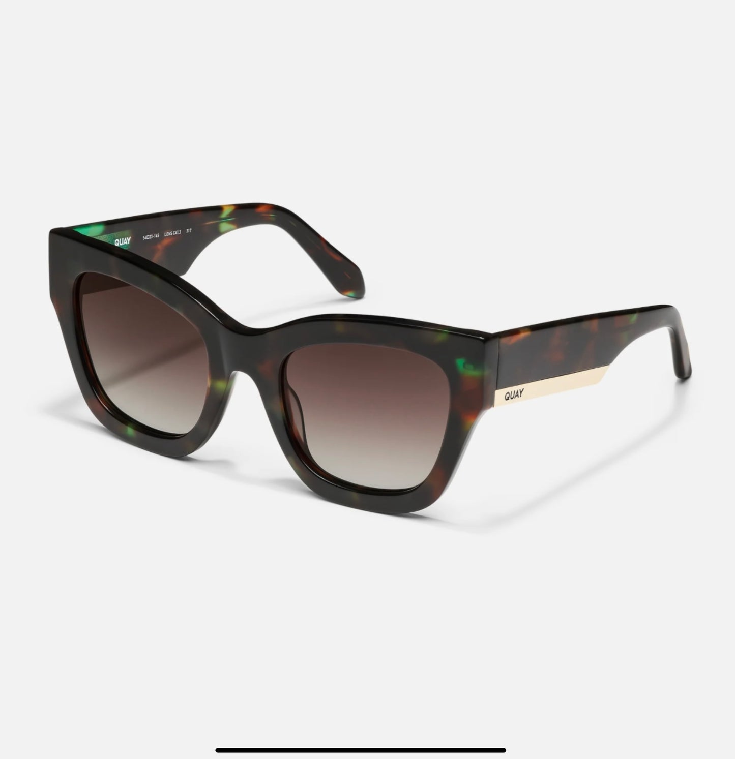 QUAY By The Way Green Tortoise Frame