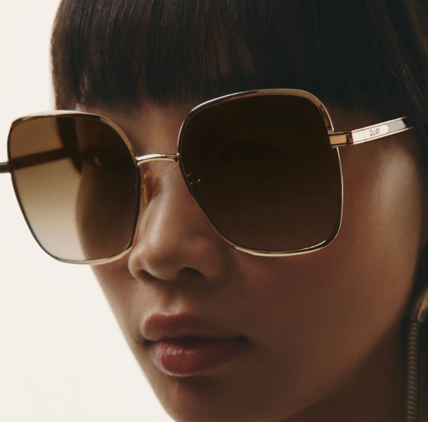 Quay Australia 5th Ave Gold Sunglasses