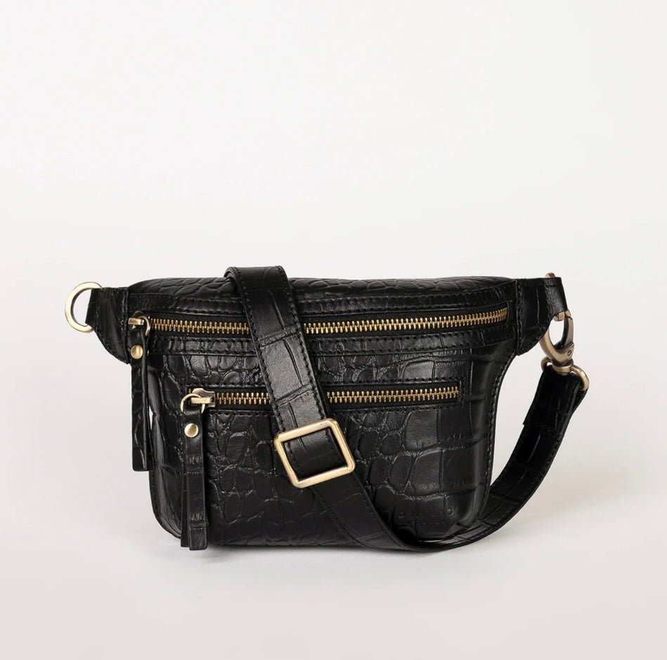 O My Bag Beck’s Bum Bag Croco Black