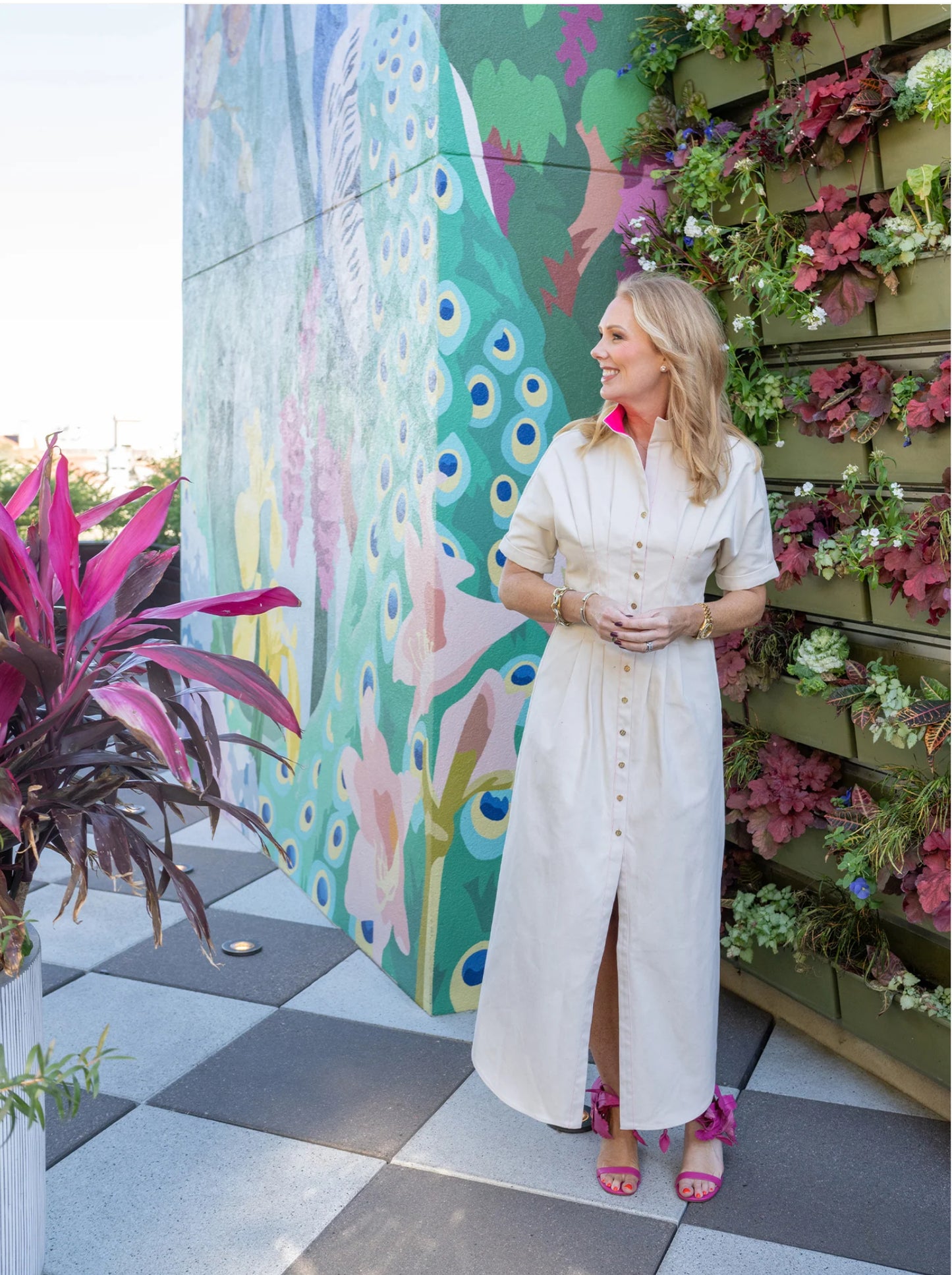 Emily McCarthy Georgia Dress - Sandshell