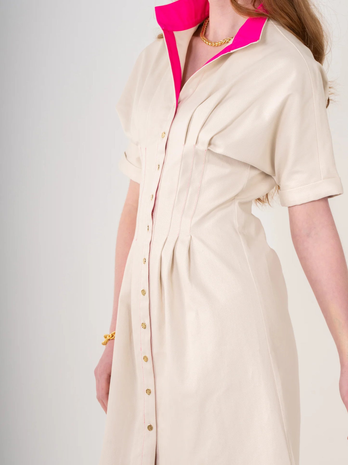 Emily McCarthy Georgia Dress - Sandshell