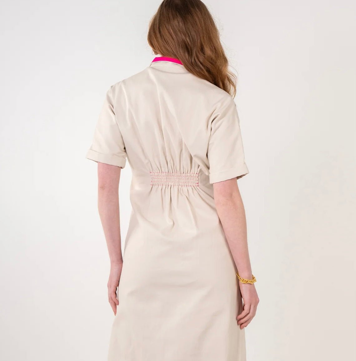 Emily McCarthy Georgia Dress - Sandshell
