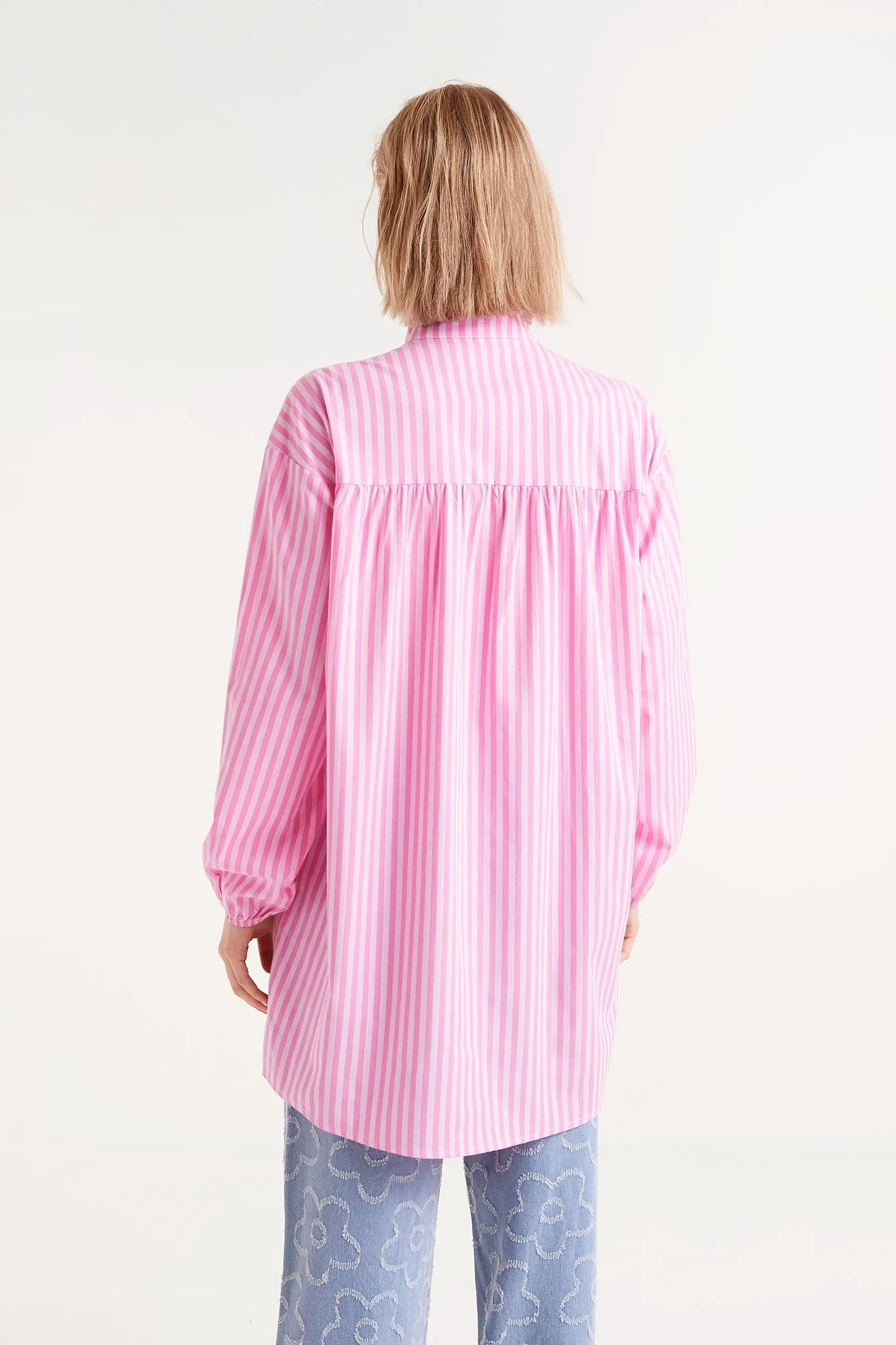 Compania Fantastica Pink Stripe Shirt