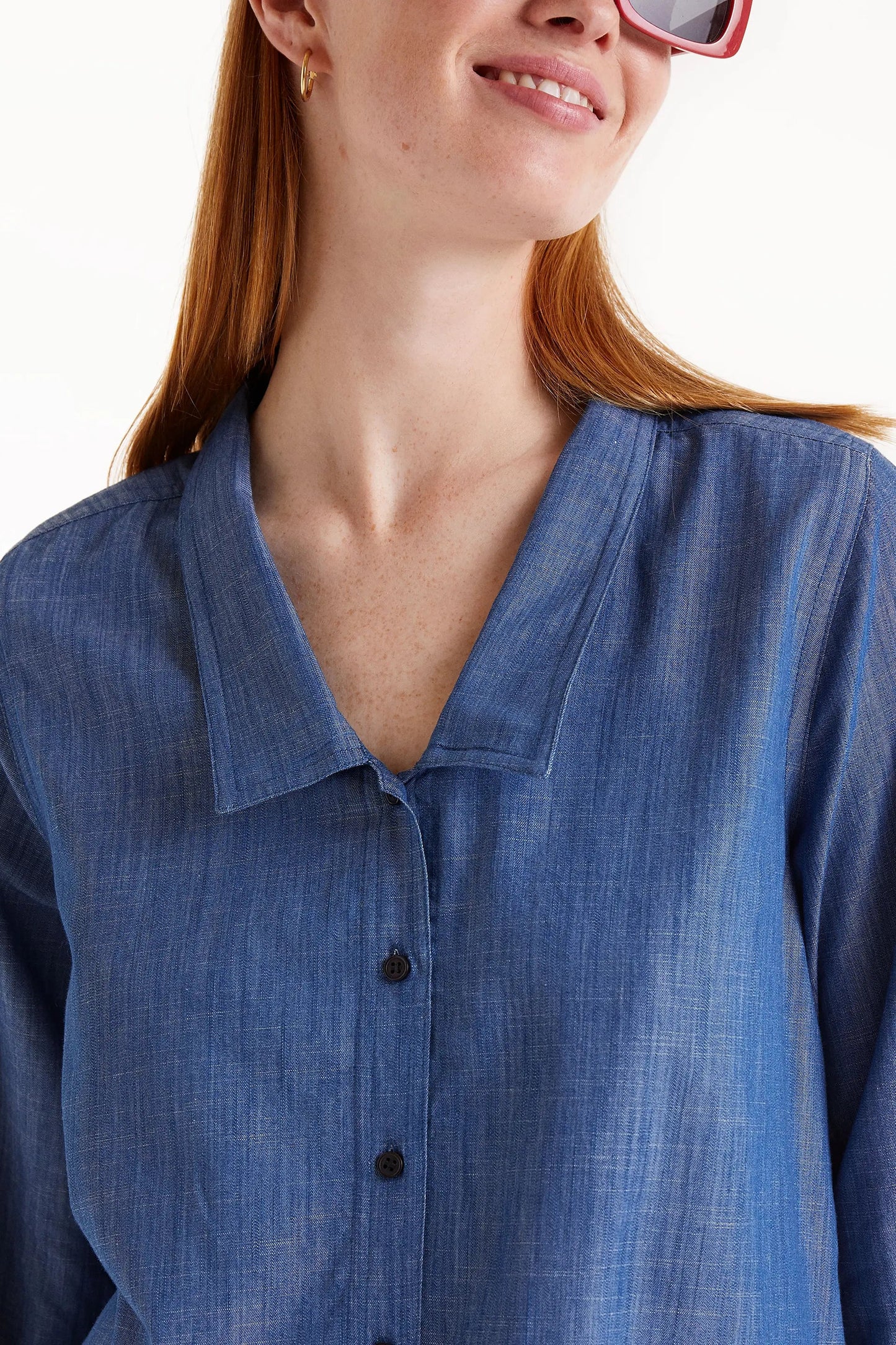 Compania Fantastica Long Sleeve Denim Shirt