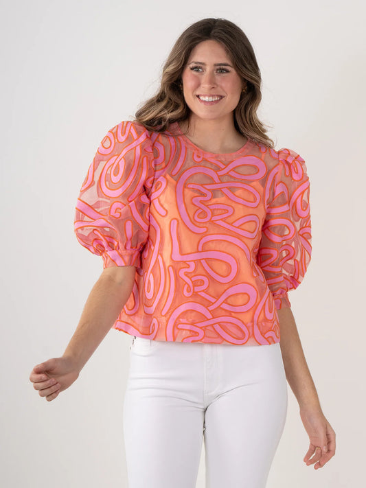 Emily McCarthy Coral Bella Top