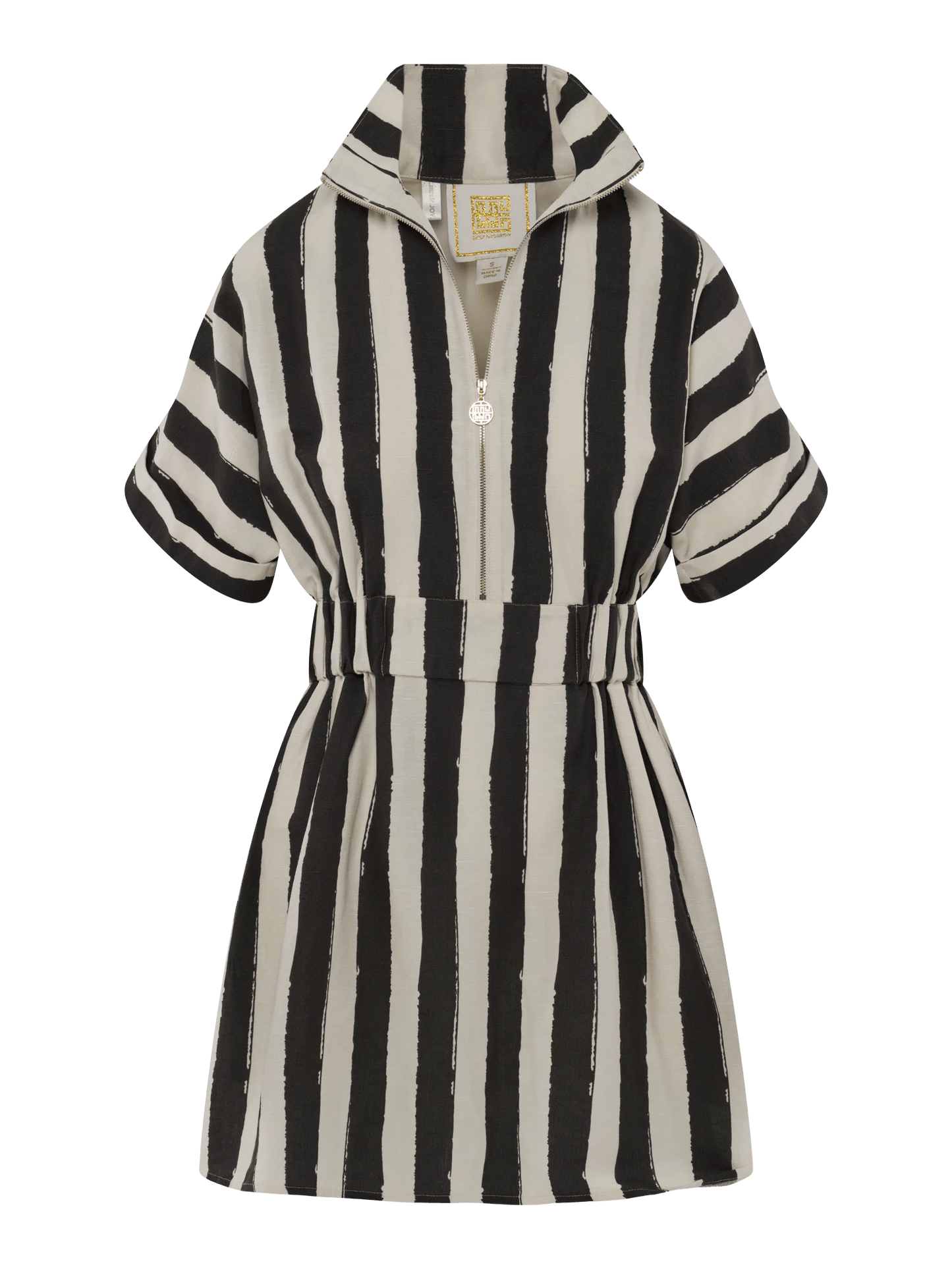 Emily McCarthy Linen Stripe Pullover Dress