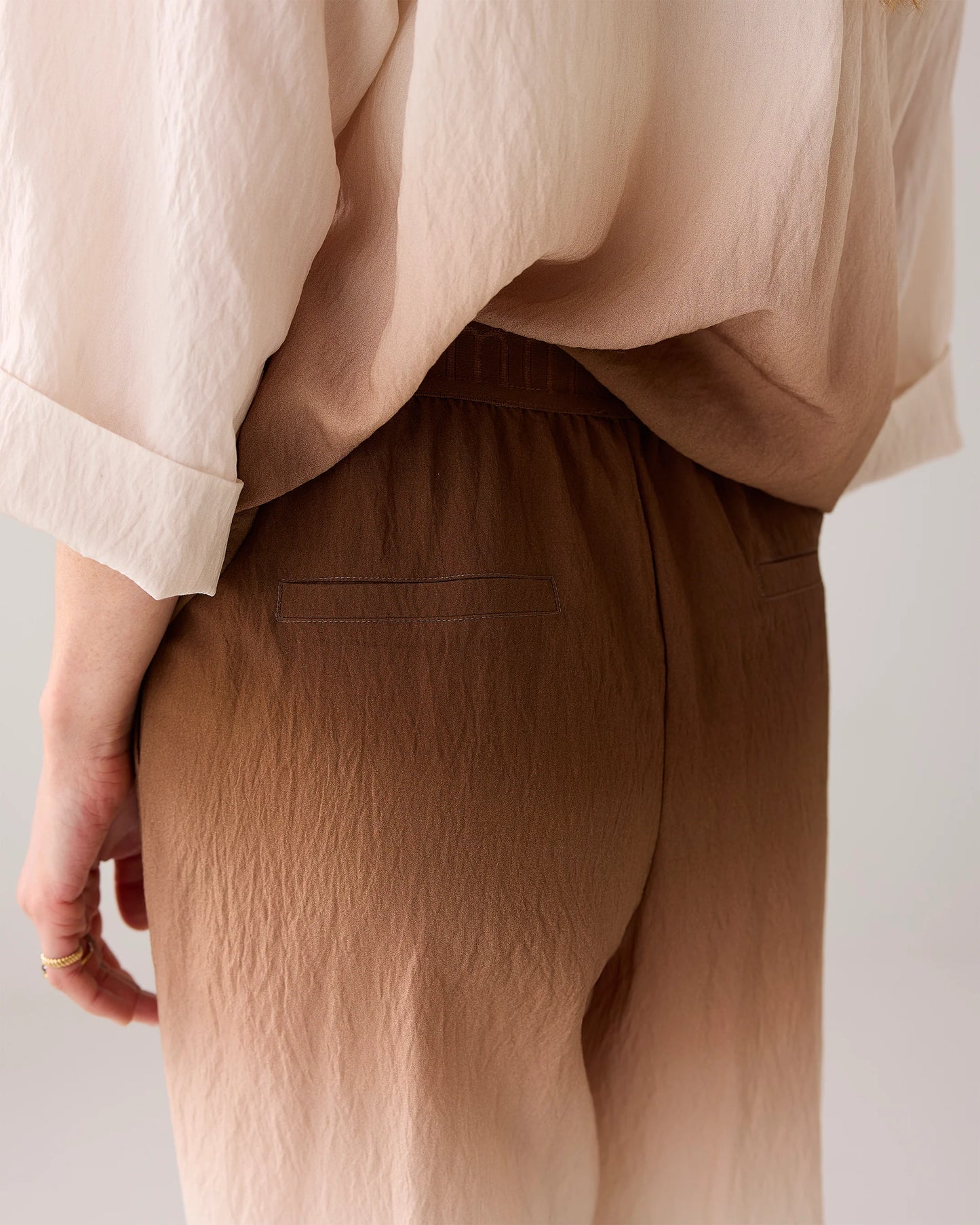 Summum Flowy Dip Dye Trousers