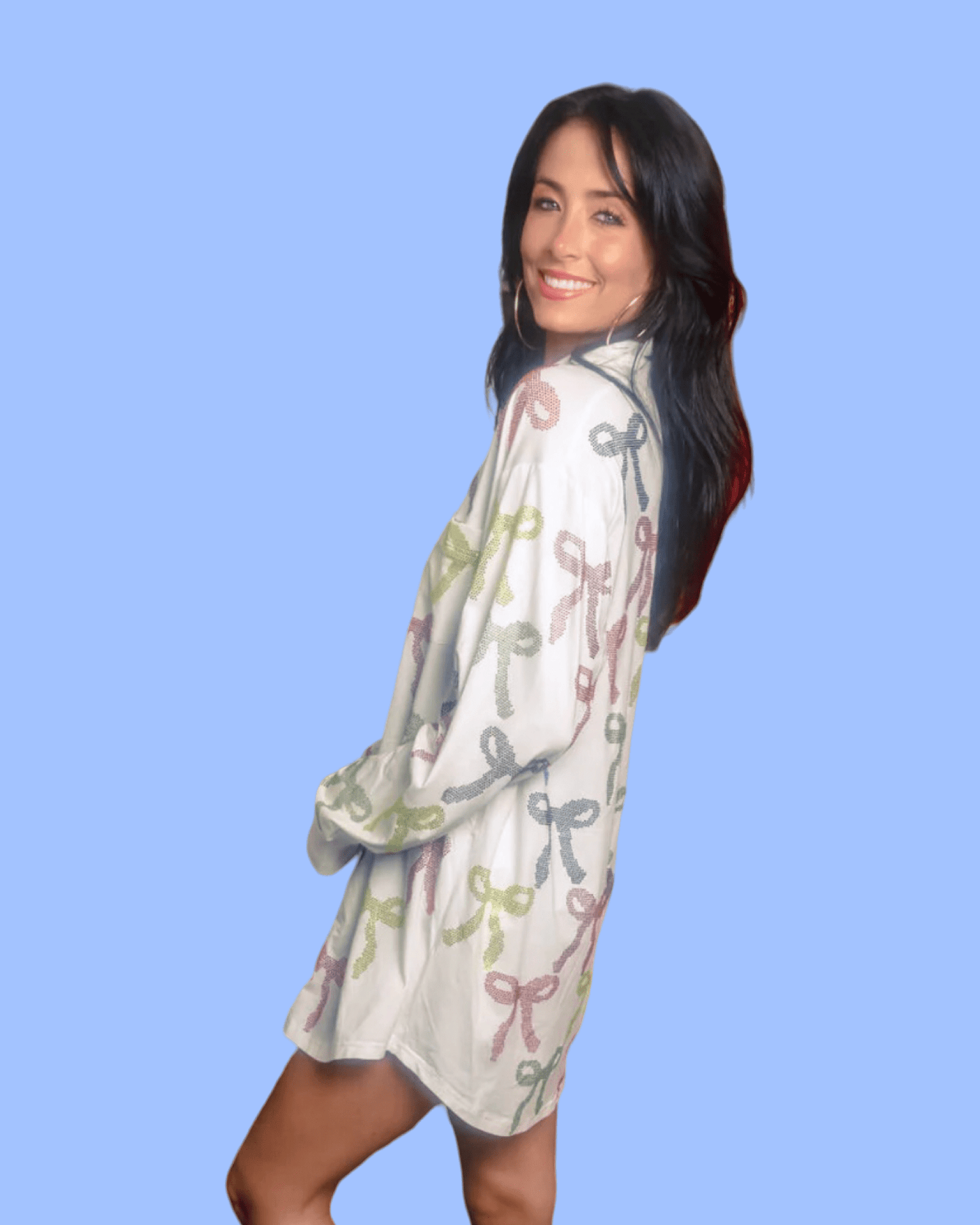Queen of Sparkles Multi Bow Night Shirt