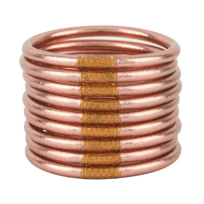 BuDhaGirl Rose Gold Bangles Set of 9