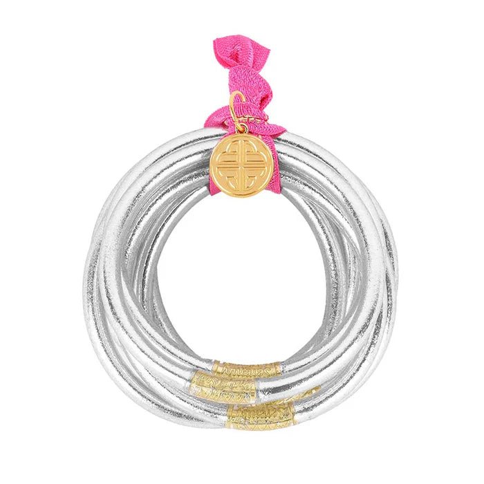 BuDhaGirl Silver Bangles Set of 9