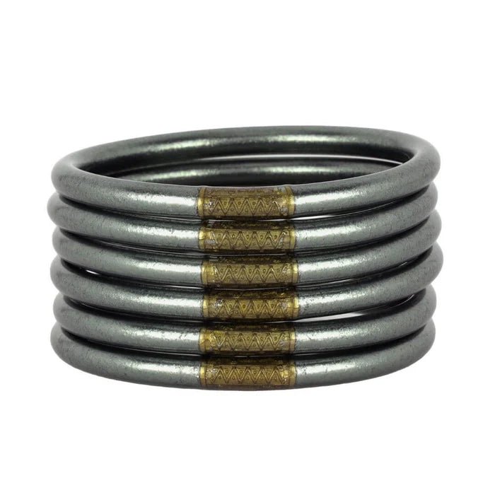 BuDhaGirl Graphite Bangles set of 6