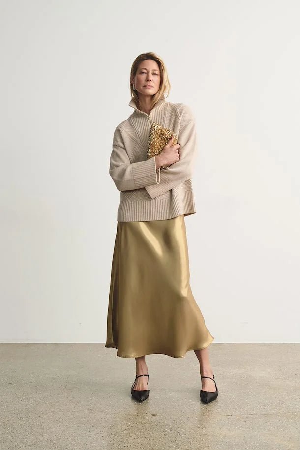 Part Two Laurinas Gold Skirt