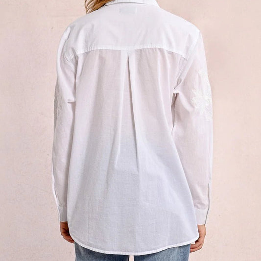 Molly Bracken White Embroidered Shirt