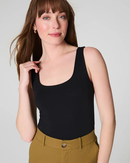 Spanx Smoothing Jersey Scoop Tank