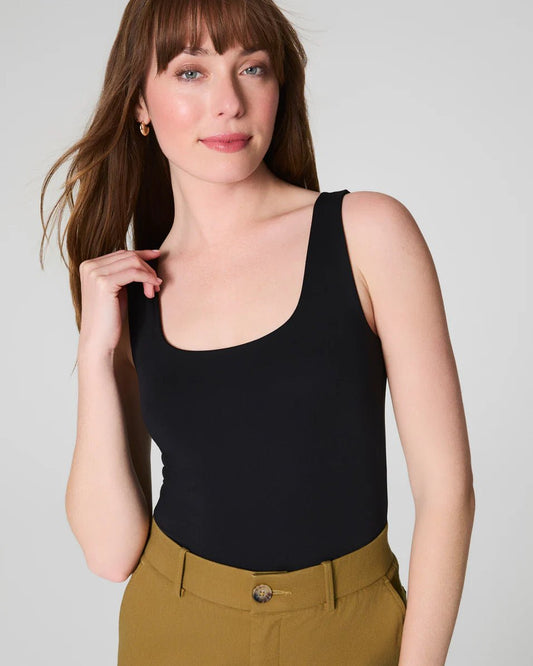Spanx Smoothing Jersey Scoop Tank