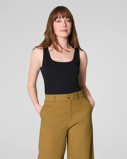 Spanx Smoothing Jersey Scoop Tank