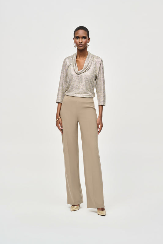 Joseph Ribkoff Classic Wide Leg Pant - Winter White 153088F25