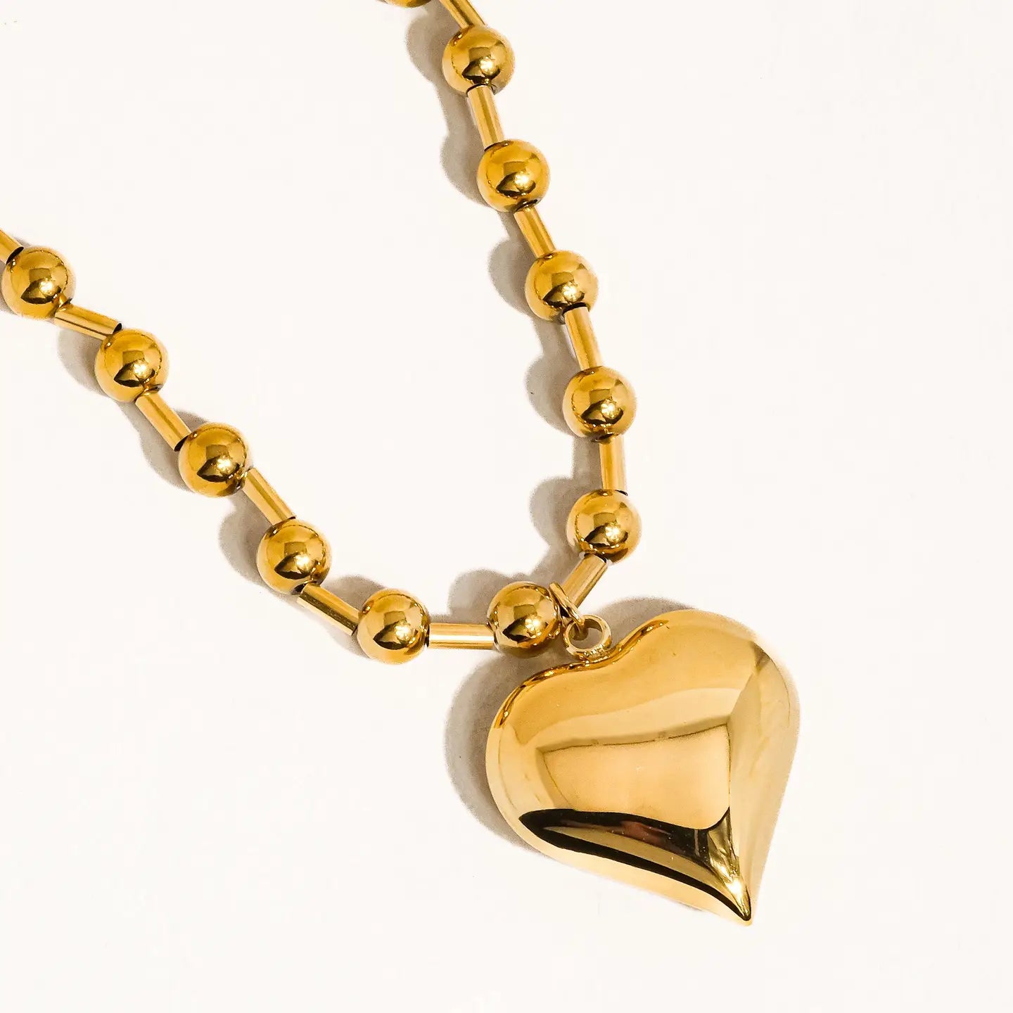 Flanerie Paris Gold Heart Necklace