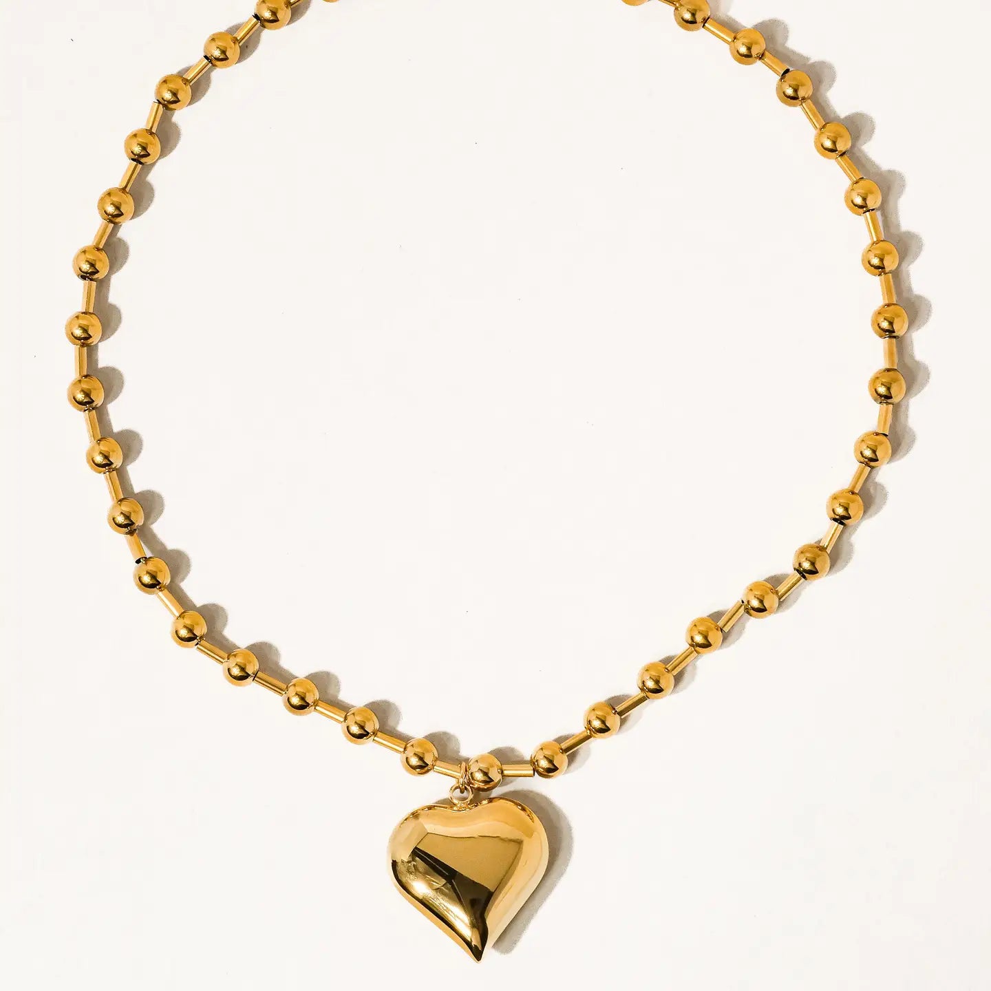 Flanerie Paris Gold Heart Necklace