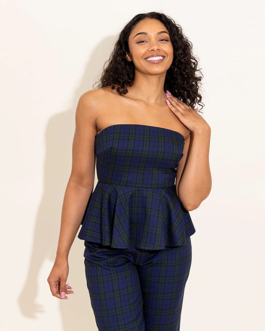 Alden Adair Melissa Top in Tartan