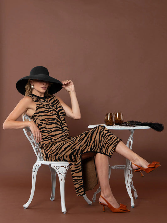 Emily McCarthy Simone Sweater Dress - Tiger