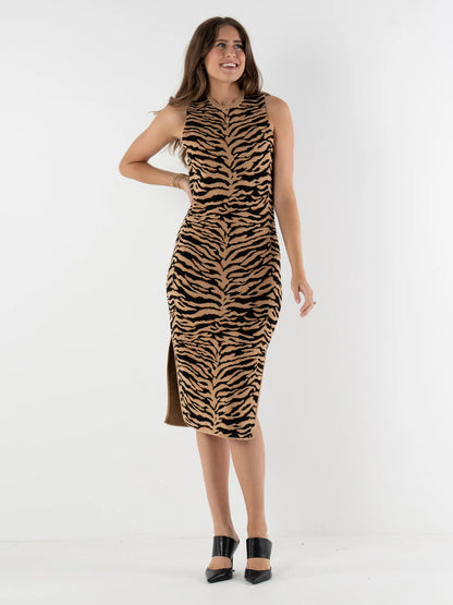 Emily McCarthy Simone Sweater Dress - Tiger