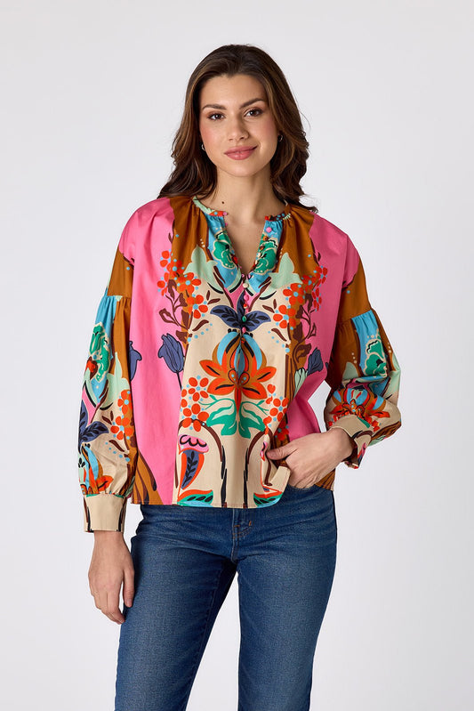 Crosby Bryleigh Blouse in Art Nouvea