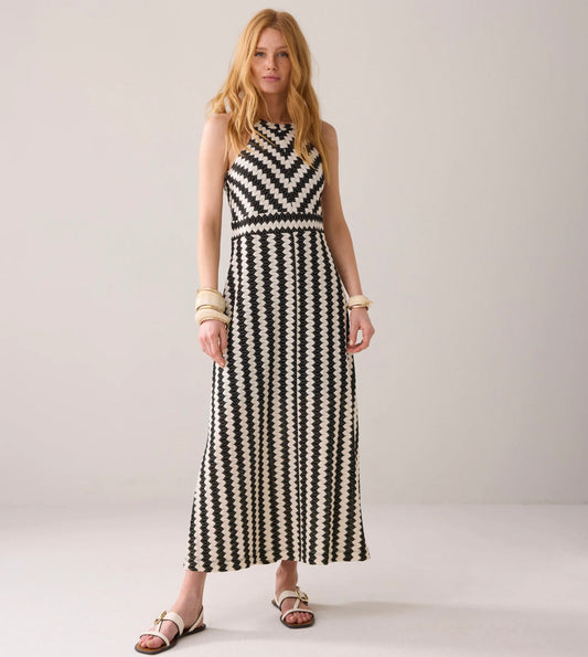 Summum Halter Fine Crochet Dress Styled by QUINTY