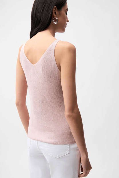 Joseph Ribkoff Metallic Knitted Camisole w/Rhinestones 252915S26