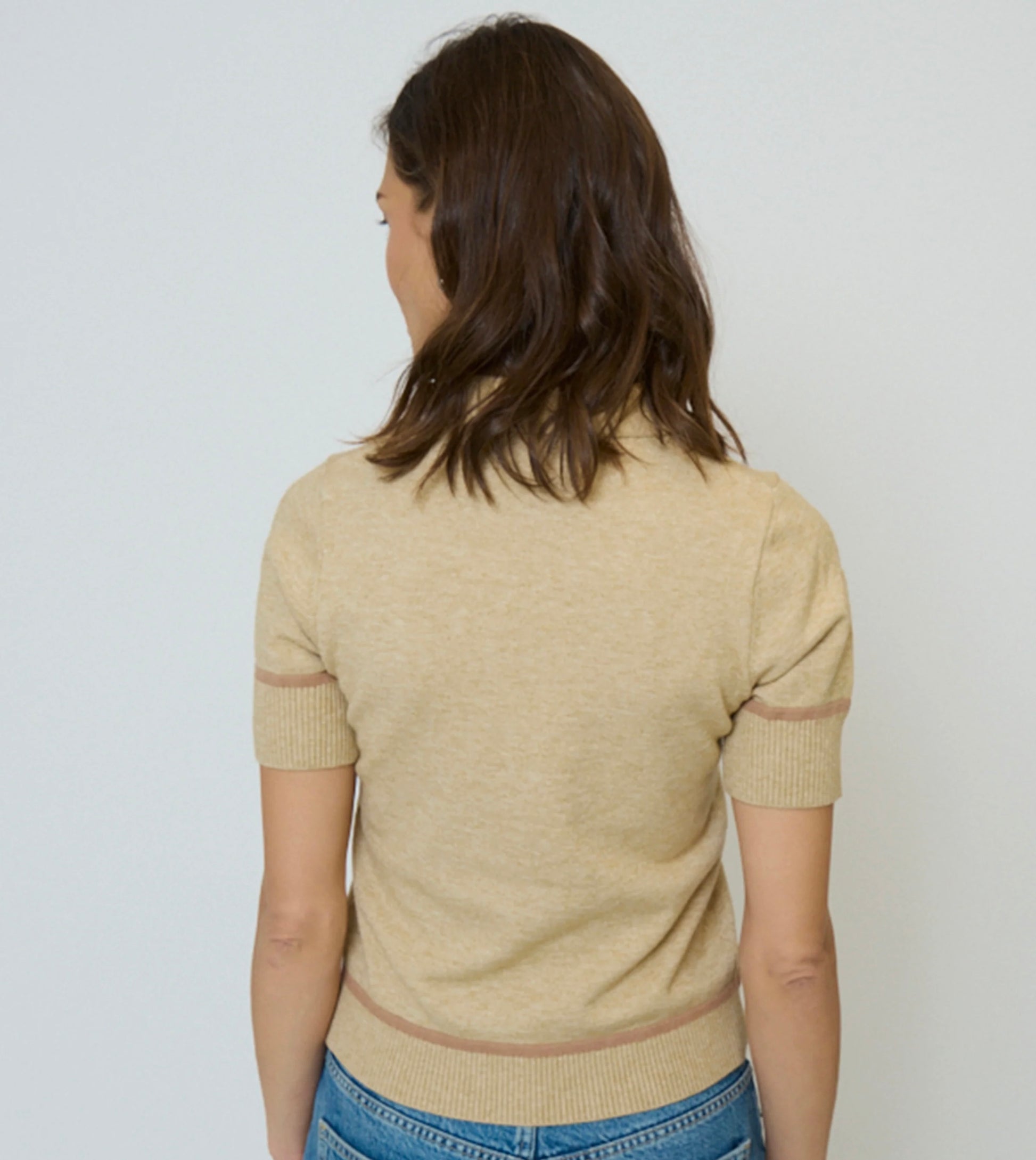 Central Park West Atlast Vegan Leather Polo