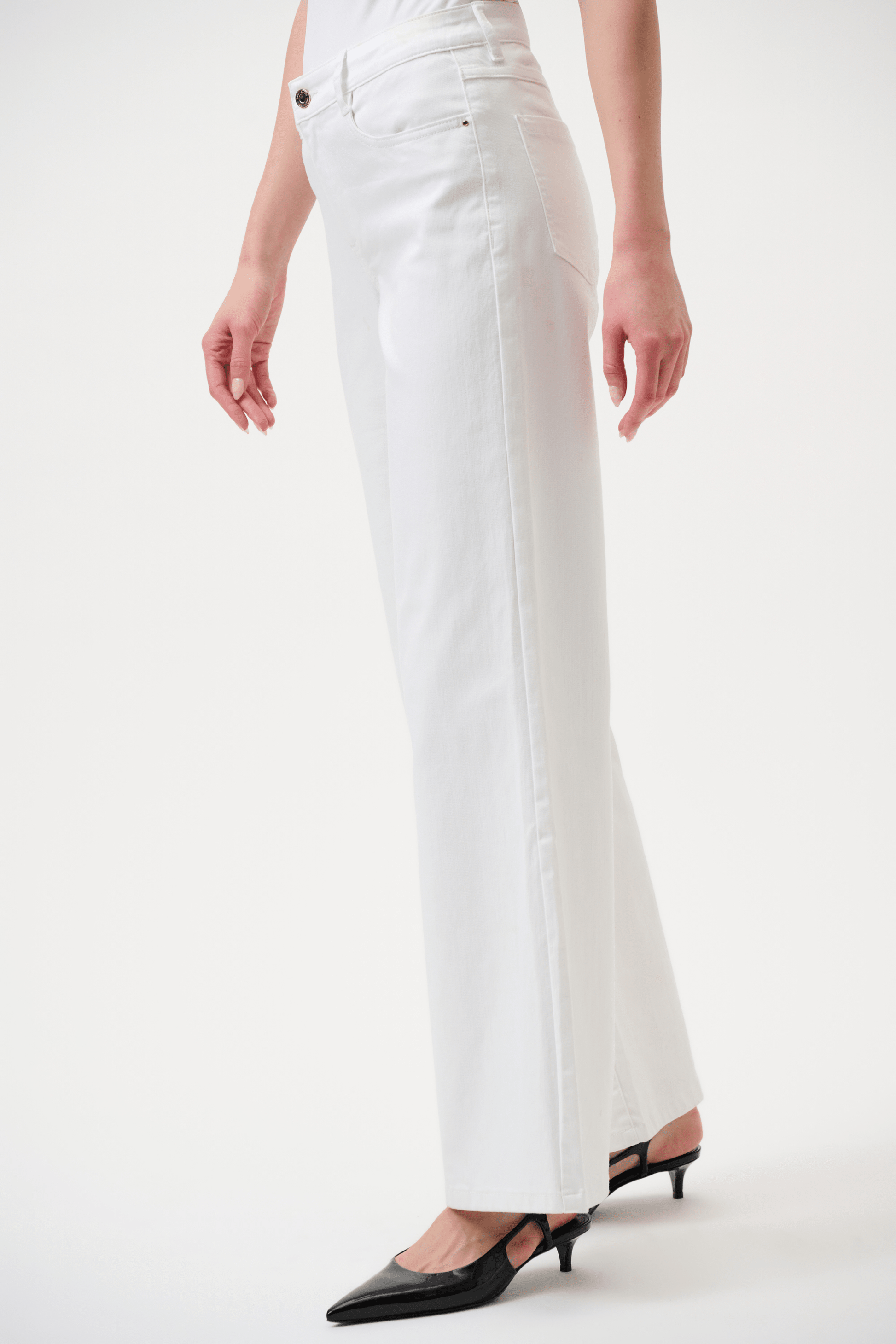 Joseph Ribkoff Goldie Classic Wide-Leg Stretch Jeans 261989