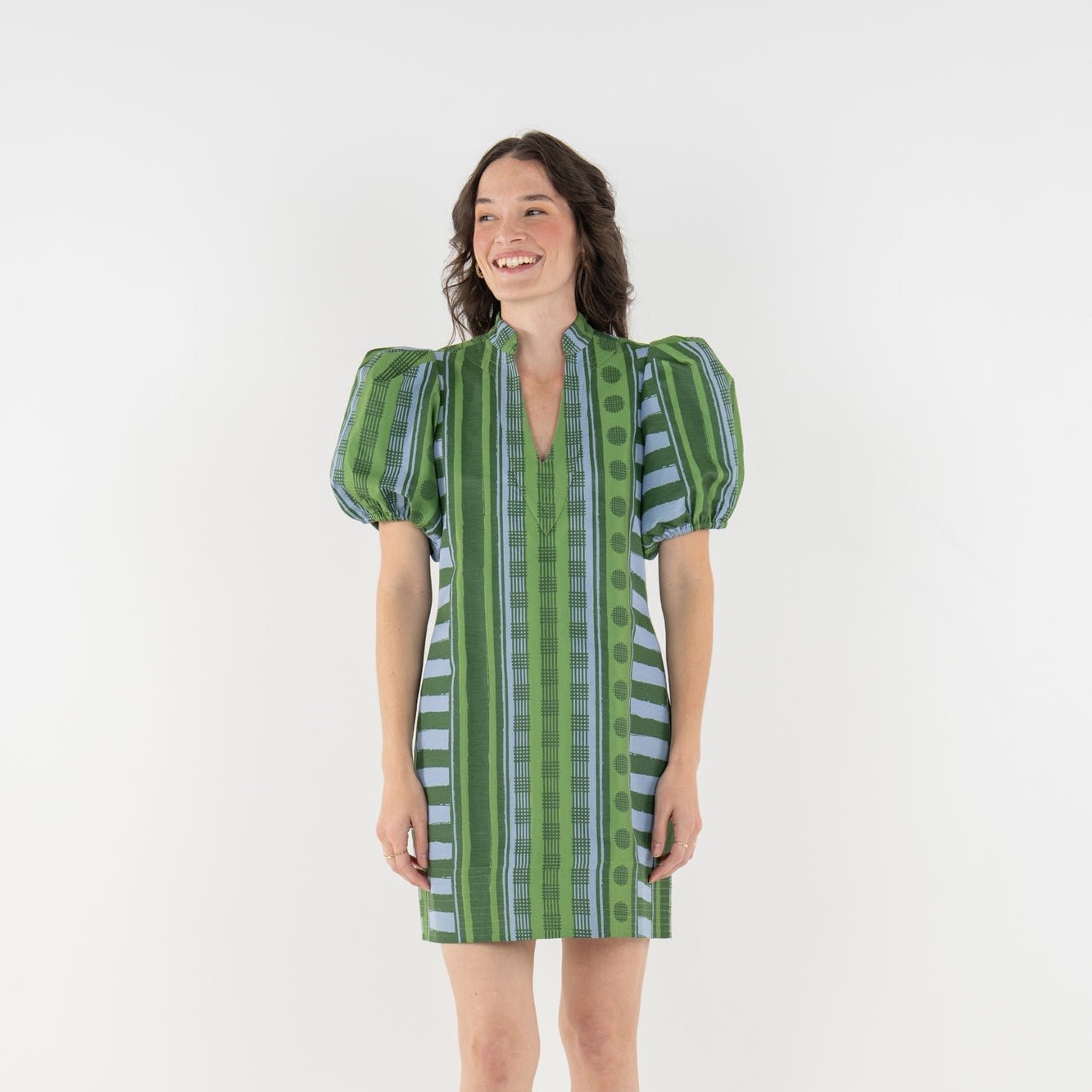 Emily McCarthy Hampton Mini Dress in Forest Jubilee Forest Jubilee