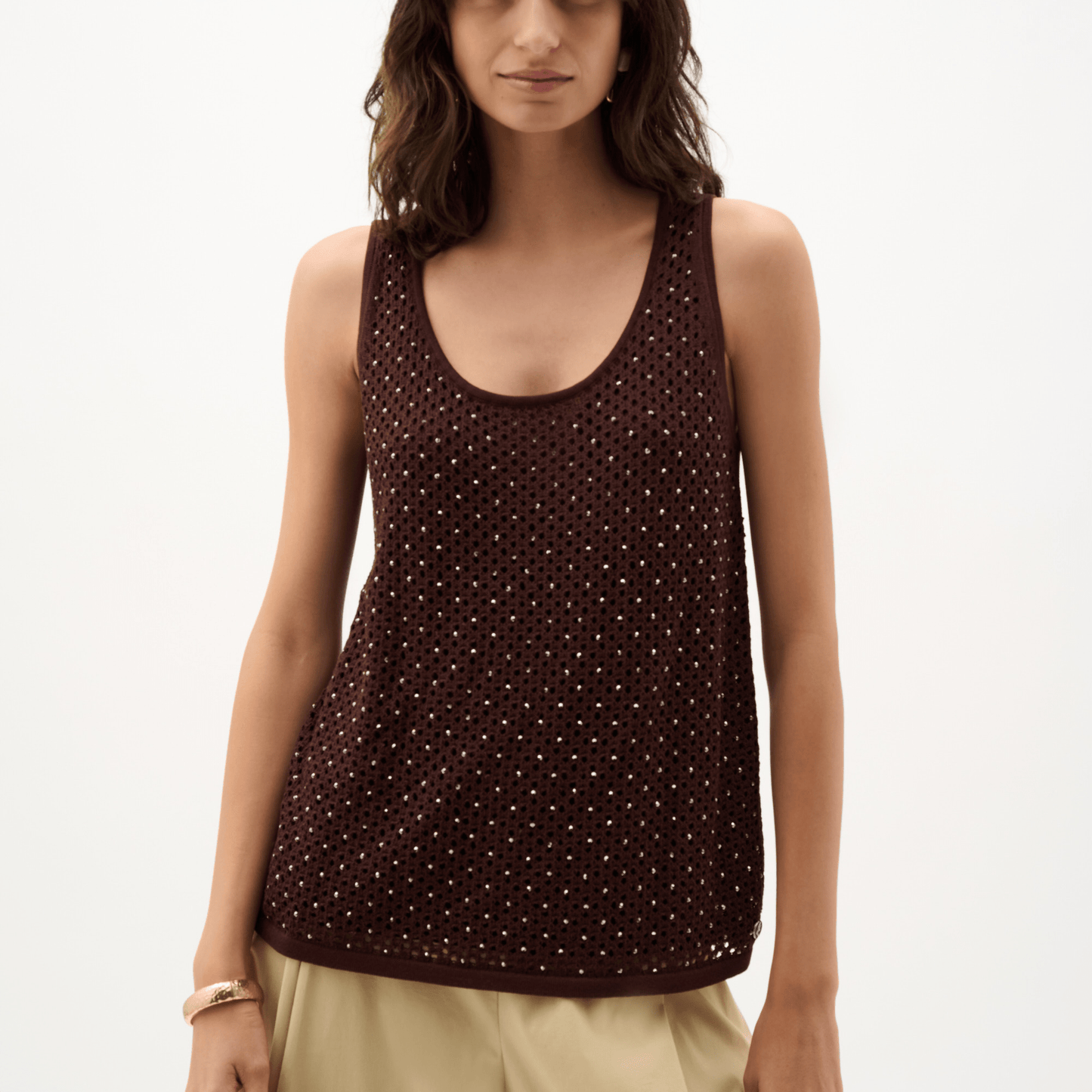 Joseph Ribkoff Embellished Knit Camisole 262957