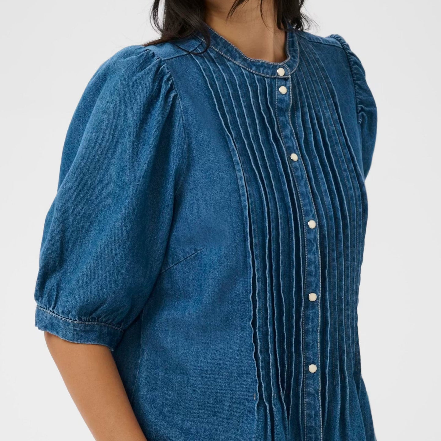 Part Two Alesia Denim Blouse