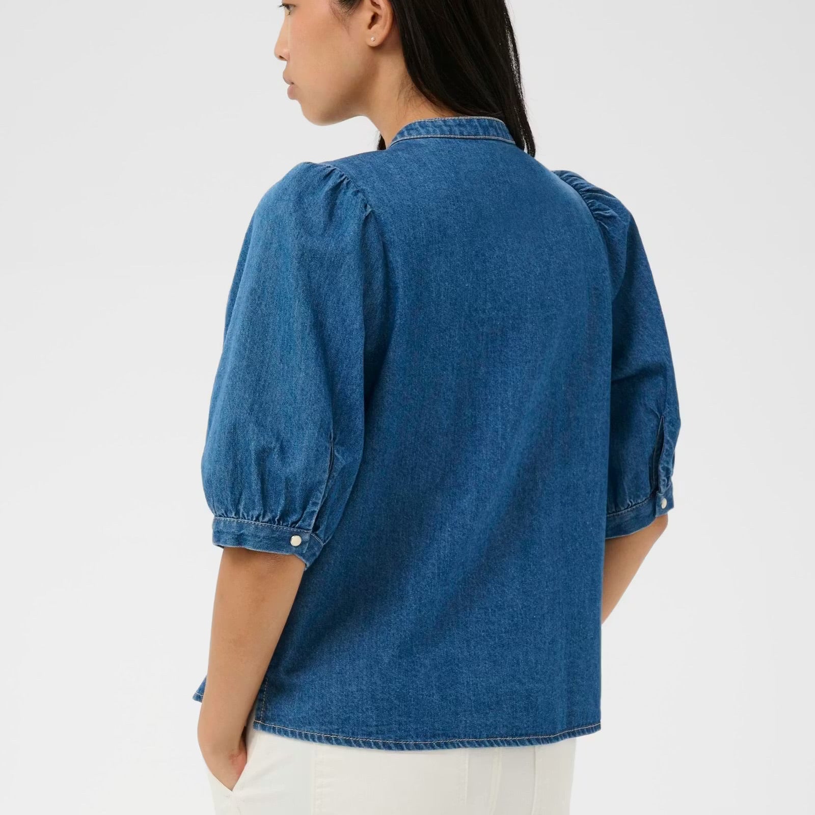 Part Two Alesia Denim Blouse