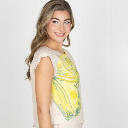 Emily McCarthy Hatti Butterfly Tank in Clouded Yellow