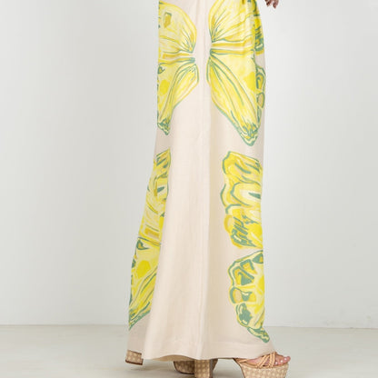Emily McCarthy Paisley Pant in Clouded Yellow