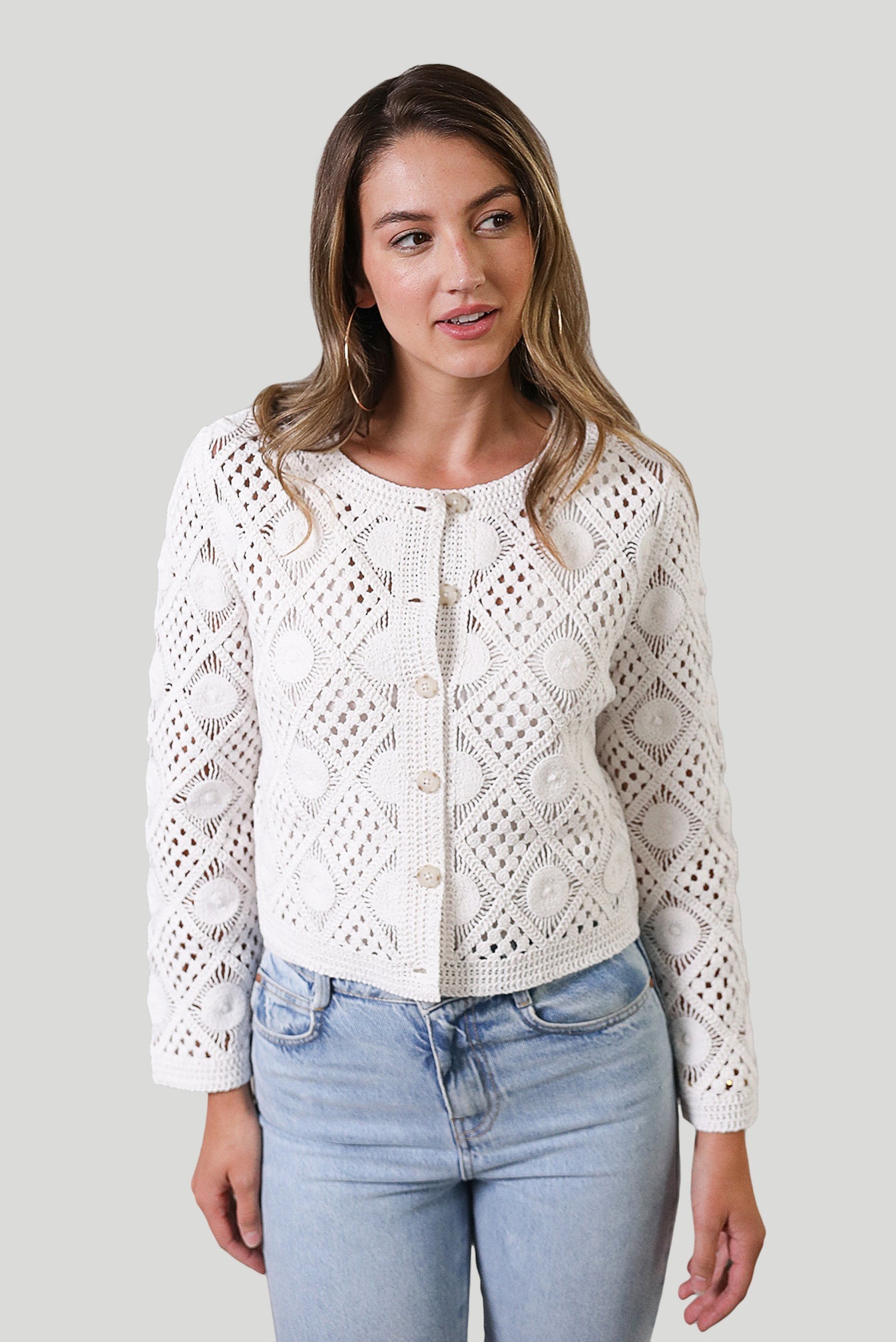 CPW Violete Crochet Cardigan
