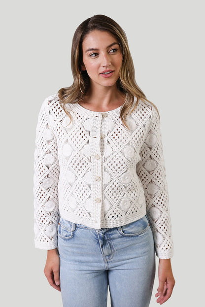 CPW Violete Crochet Cardigan