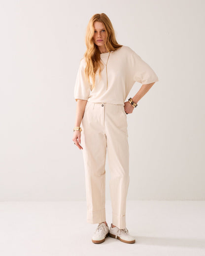 Summum Shiny Straight Leg Trousers