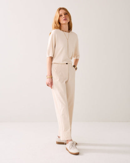 Summum Shiny Straight Leg Trousers