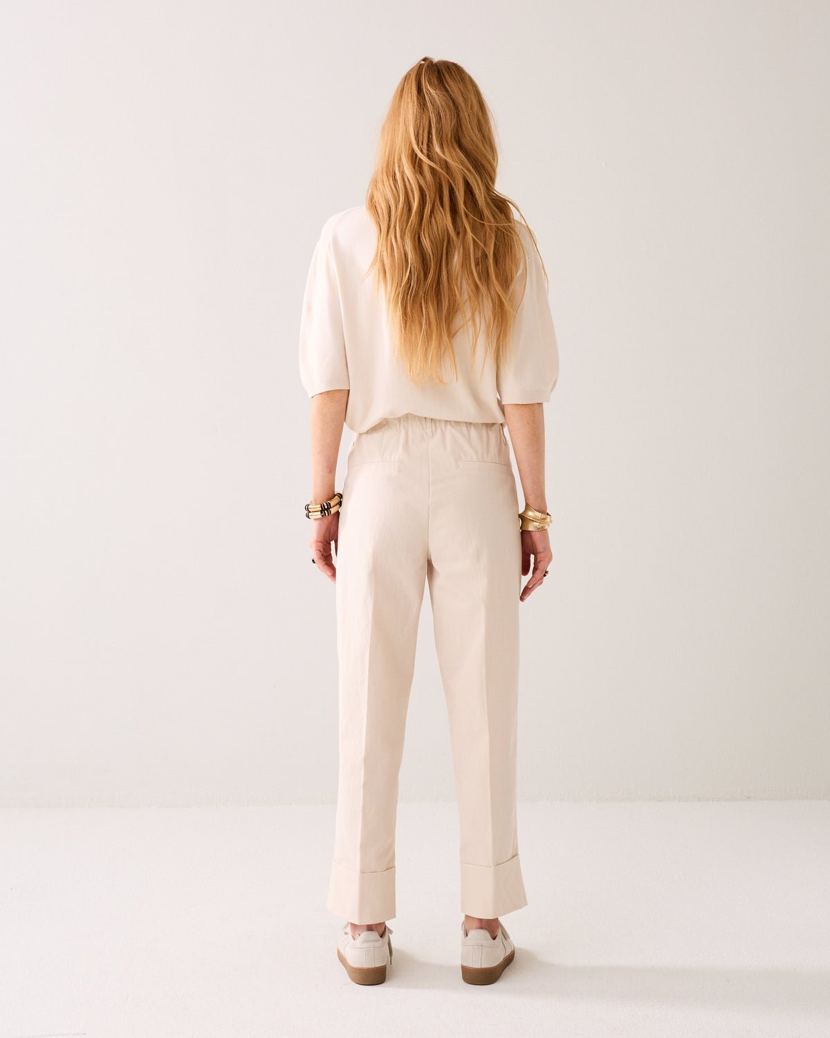 Summum Shiny Straight Leg Trousers