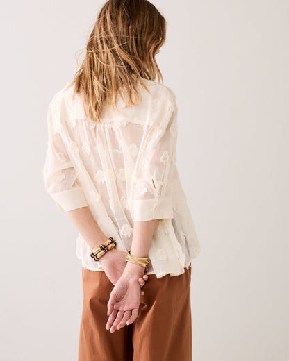 Summum A-Line Blouse with 3D Dots