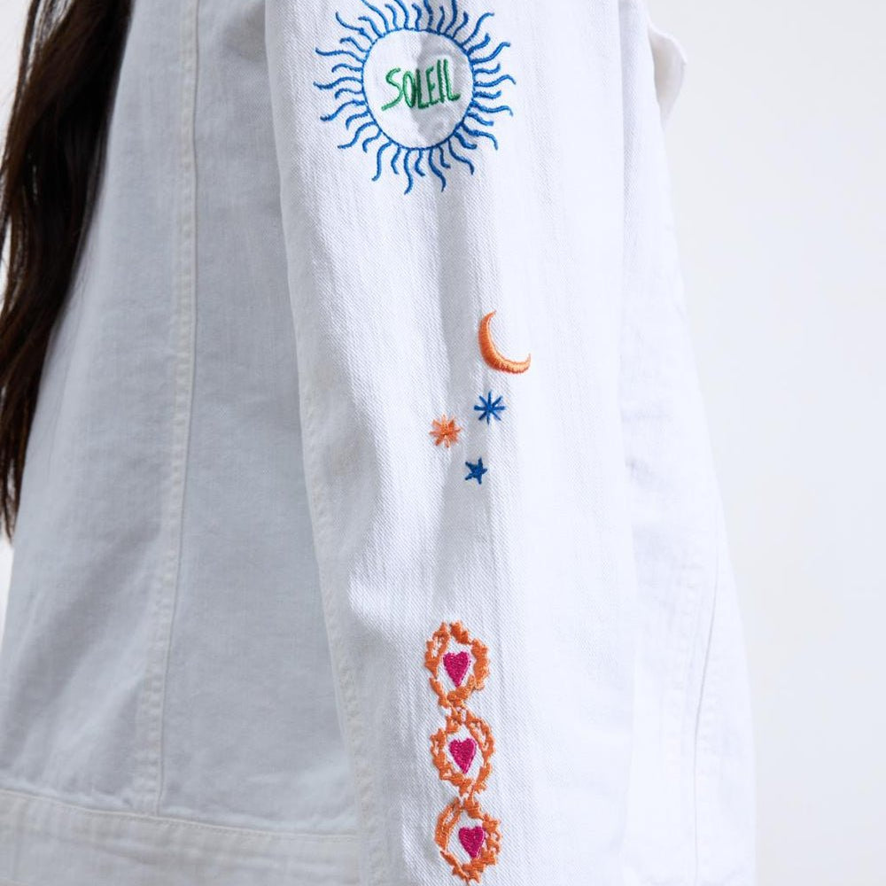 Bariloche Coralia White Denim Jacket