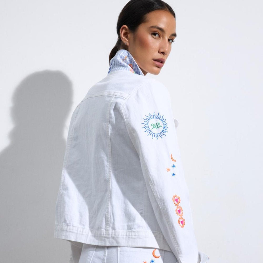 Bariloche Coralia White Denim Jacket