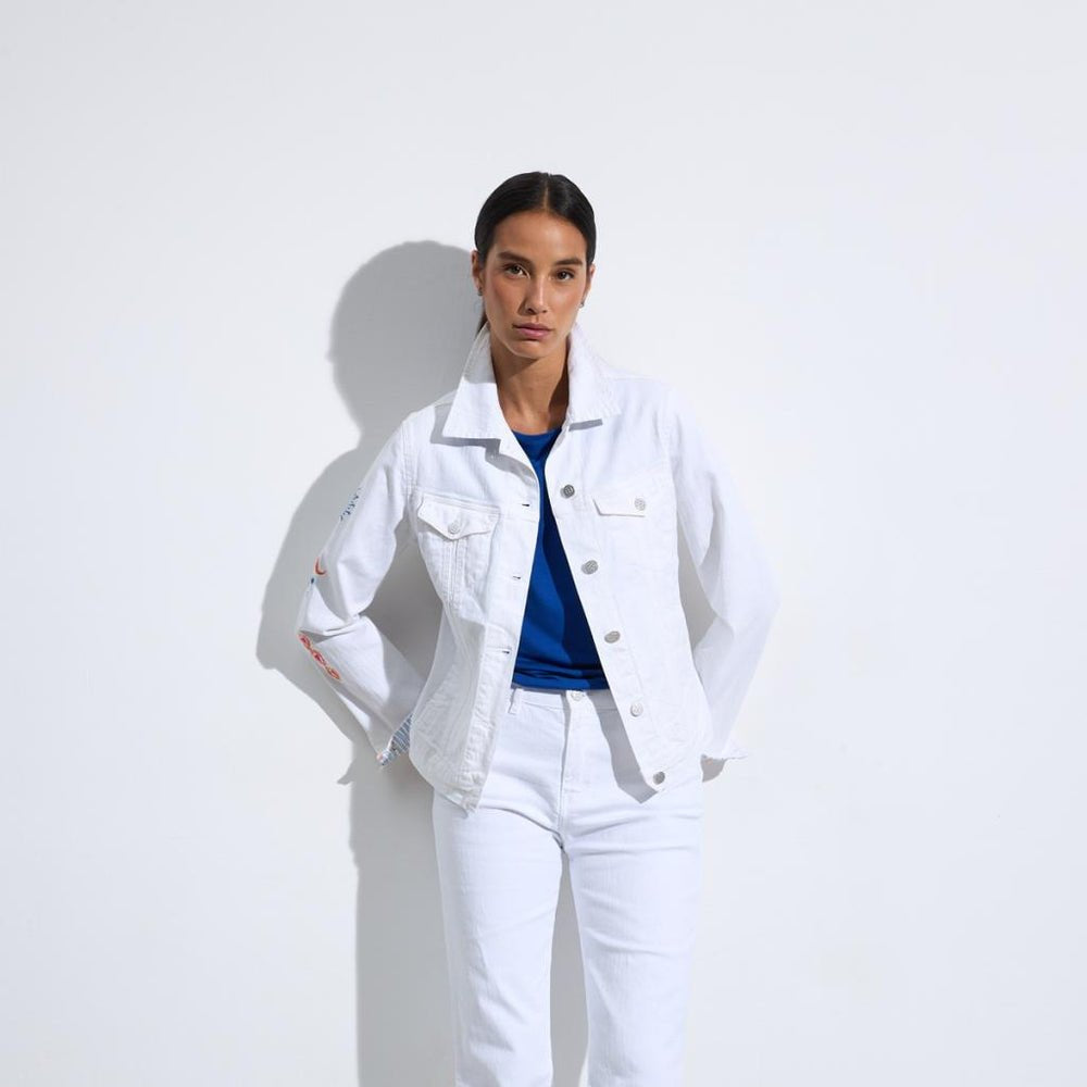 Bariloche Coralia White Denim Jacket