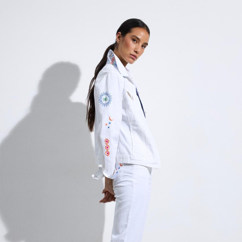 Bariloche Coralia White Denim Jacket