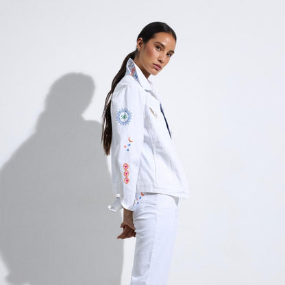 Bariloche Coralia White Denim Jacket