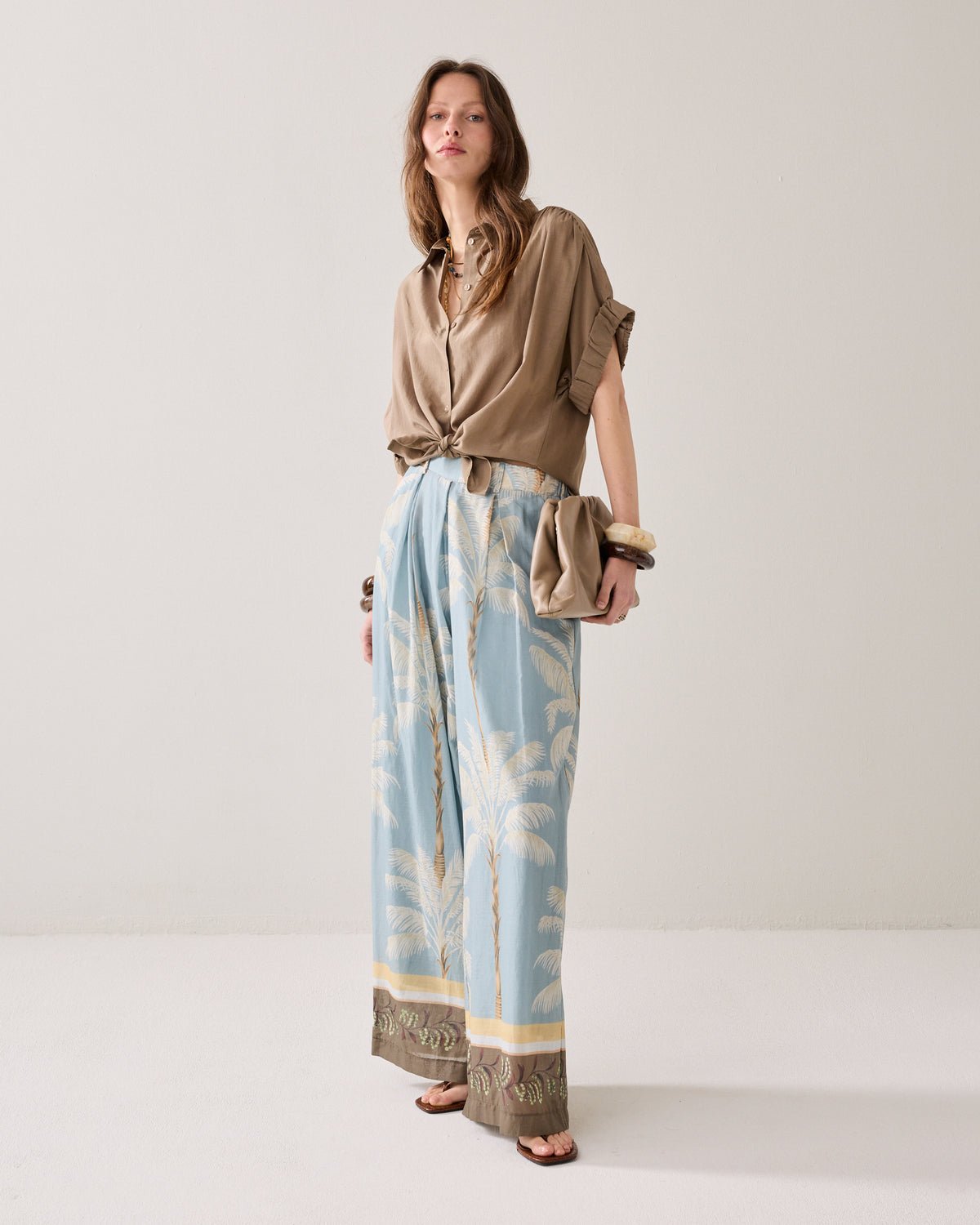 Summum Wear-Your-Way Shiny Blouse